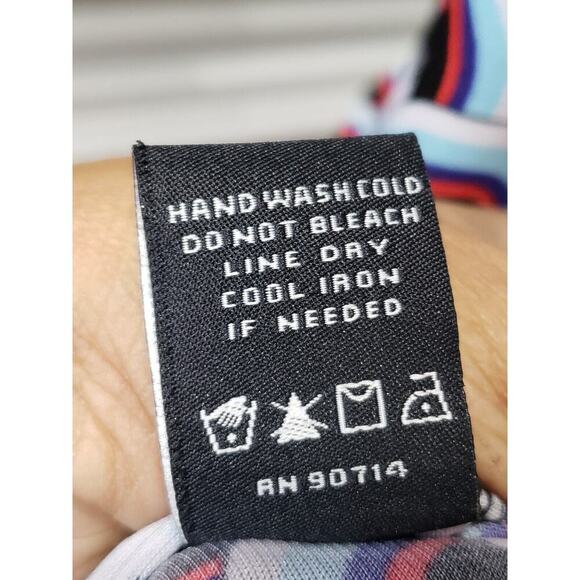 MSK Women's Multicolor Polyester Round Neck Long Sleeve Knee Length Dress Small - Picture 11 of 13